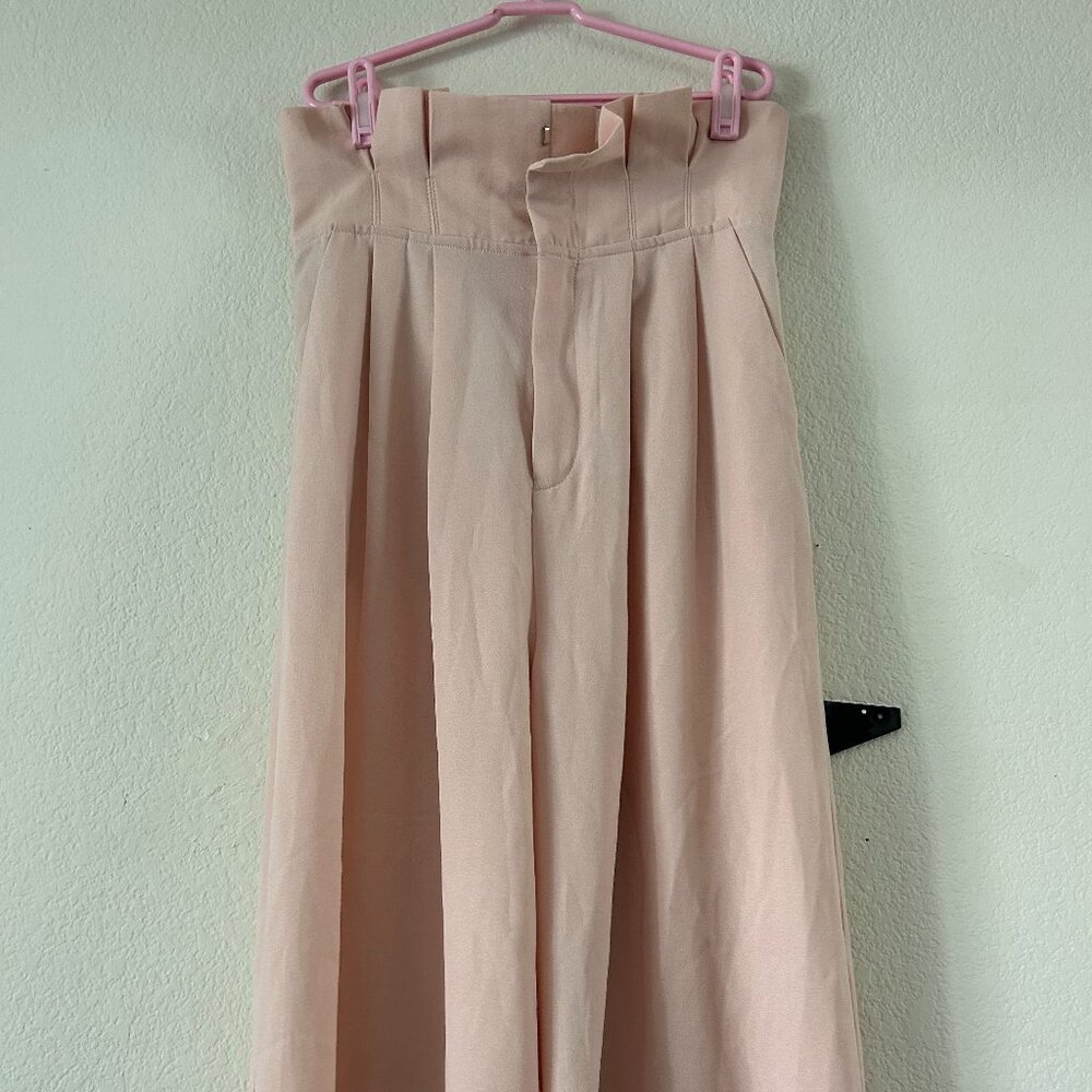 Flowy, High Waisted Pink Pants